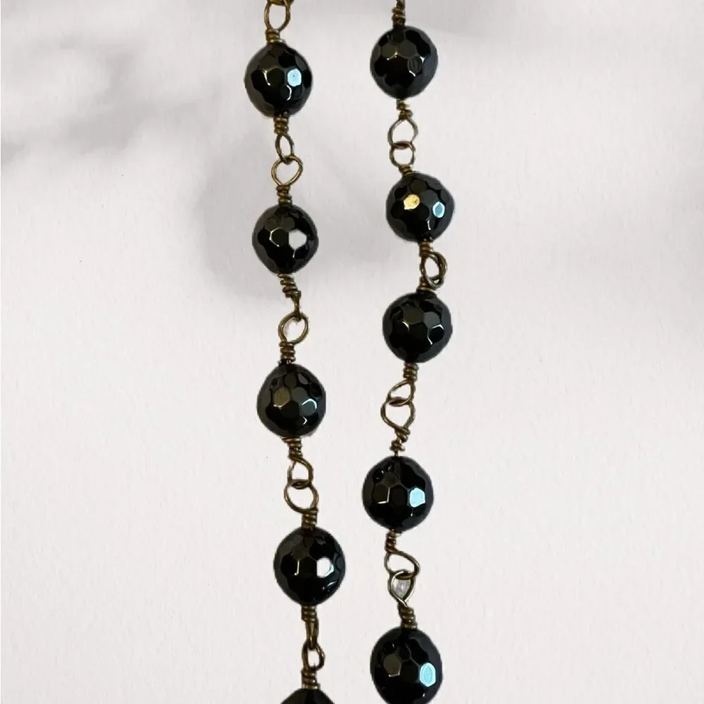 20” double necklace with genuine druzy quartz